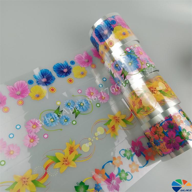 Thermal transfer PET flower film for luggague cases