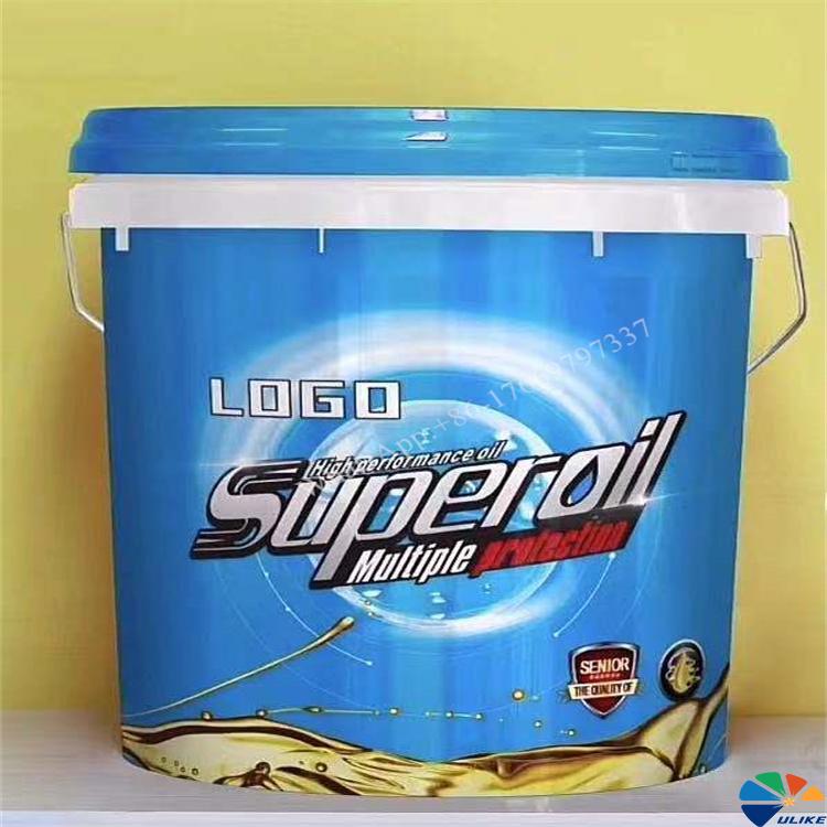 In Mold Label For pp pe Hydraulic oil drum plastic bucket tube container bottle