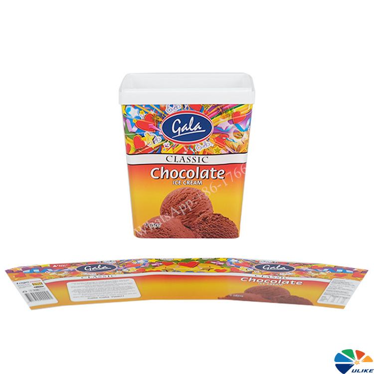 In Mold Label For Yogurt Cup 125ml 200ml 250ml Plastic Yogurt Ice Cream Cup Lid Pudding Cup Canned Fruit Meat Transparent Box Plastic Package Cheese Butter Chocolate Container Milky Tea Cup Pop Corn Cups