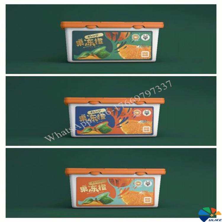 In Mold Transfer Label For fruit basket plastic square basket sugar orange orange packaging basket