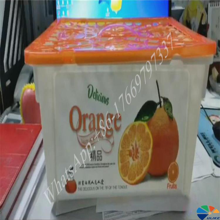 In Mold Labeling IML For Injection molded plastic fruit basket plastic square basket sugar orange orange packaging basket