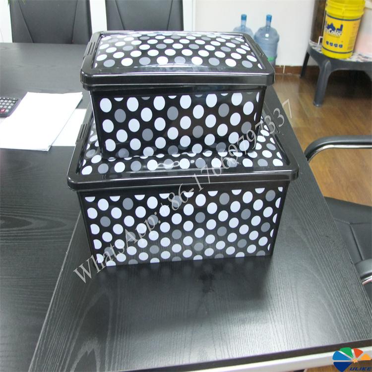 In-mold graphics (IMG) For Storage Box For Clothes Box finishing box Plastic Boxes injection transparent box sorting box