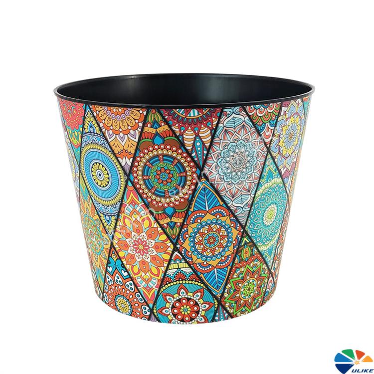 In-mold labeling technology For Plastic Flowerpot Planter Plant Pot Injection molded flower pots