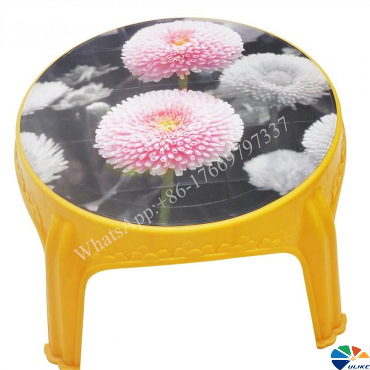 In-mold decoration (IMD) for plastic round square table desk stool chair Standstool beach