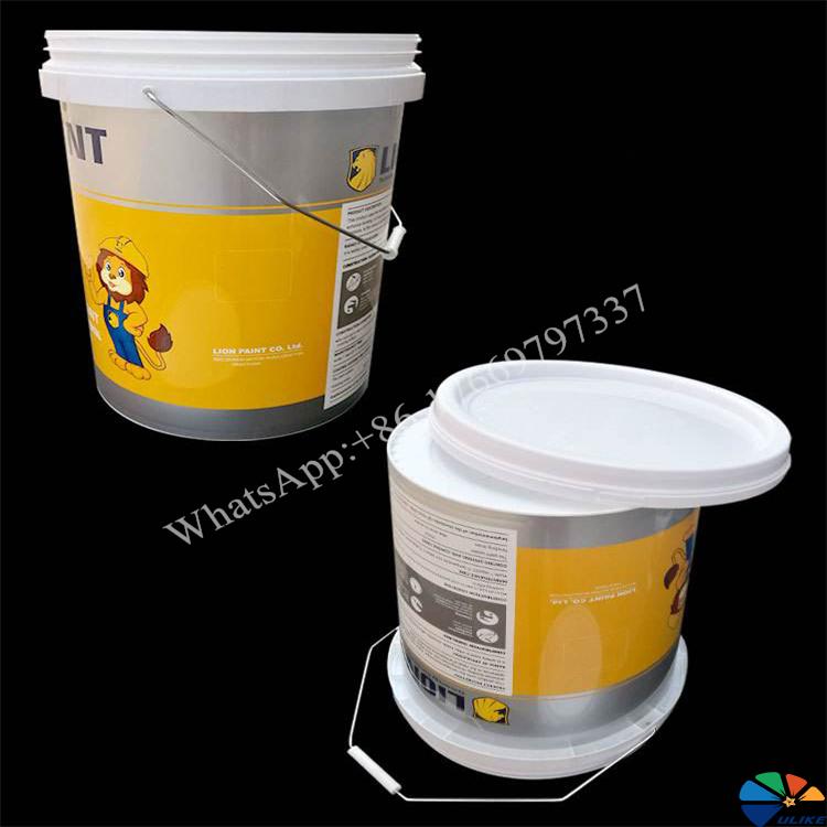 In-Mold Labeling Process For Paint bucket Paint bucket coating paint bucket barrel tube jeg container