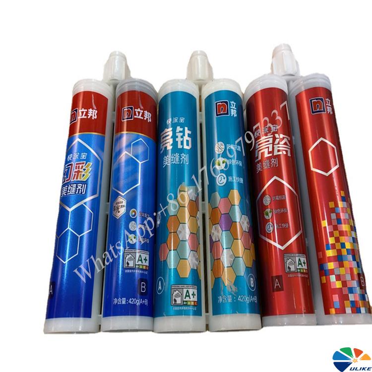 In-mold printing For AB tube AB tube caulking agent tube glass glue one-piece tube American seam adhesive glass hose package container