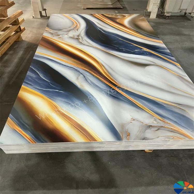 2024 Lastest Marble Design Hot Stamping Foil For UV Board UV Marble Sheet Marble Decorative Film For Furniture