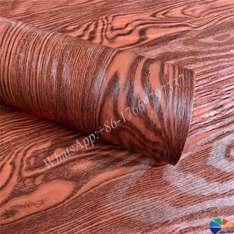 PVC wood grain decorative film, pvc vacuum film for door kitchen cabinet drawer wall panel, pvc vacuum film for MDF particleboard wooden board fiberboard doors kitchen cabinet wardrobe furniture embossed board, pvc lamination film for wood profile aluminum profile PVC profile door frame window sill base channel PVC ceiling,